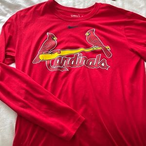 St. Louis Cardinals MLB Nike Dri-Fit Long Sleeve Shirt - gently worn - size M